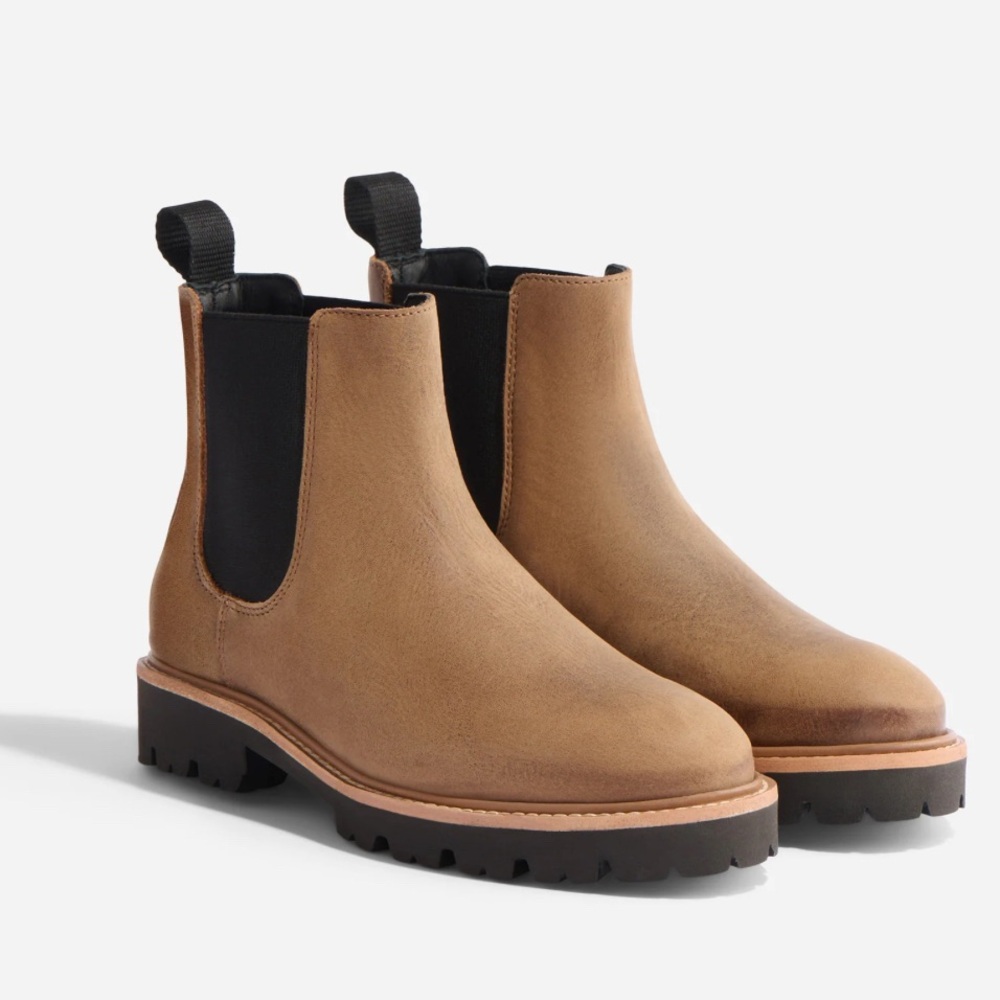 Nisolo Go-To Lug Chelsea in Tobacco Size 8.5